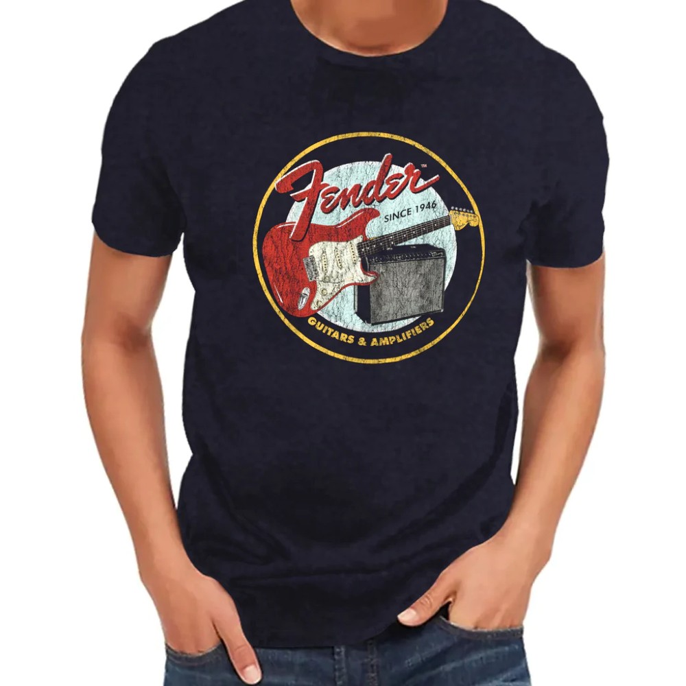 Fender 1946 Guitars & Amplifiers T-Shirt - Vintage Black - X-large (9193122606)