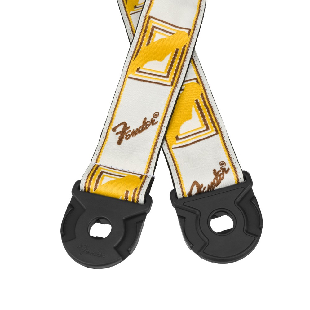 Fender Quickgrip Mono Guitar Strap - White/Yellow/Brown (990629005)