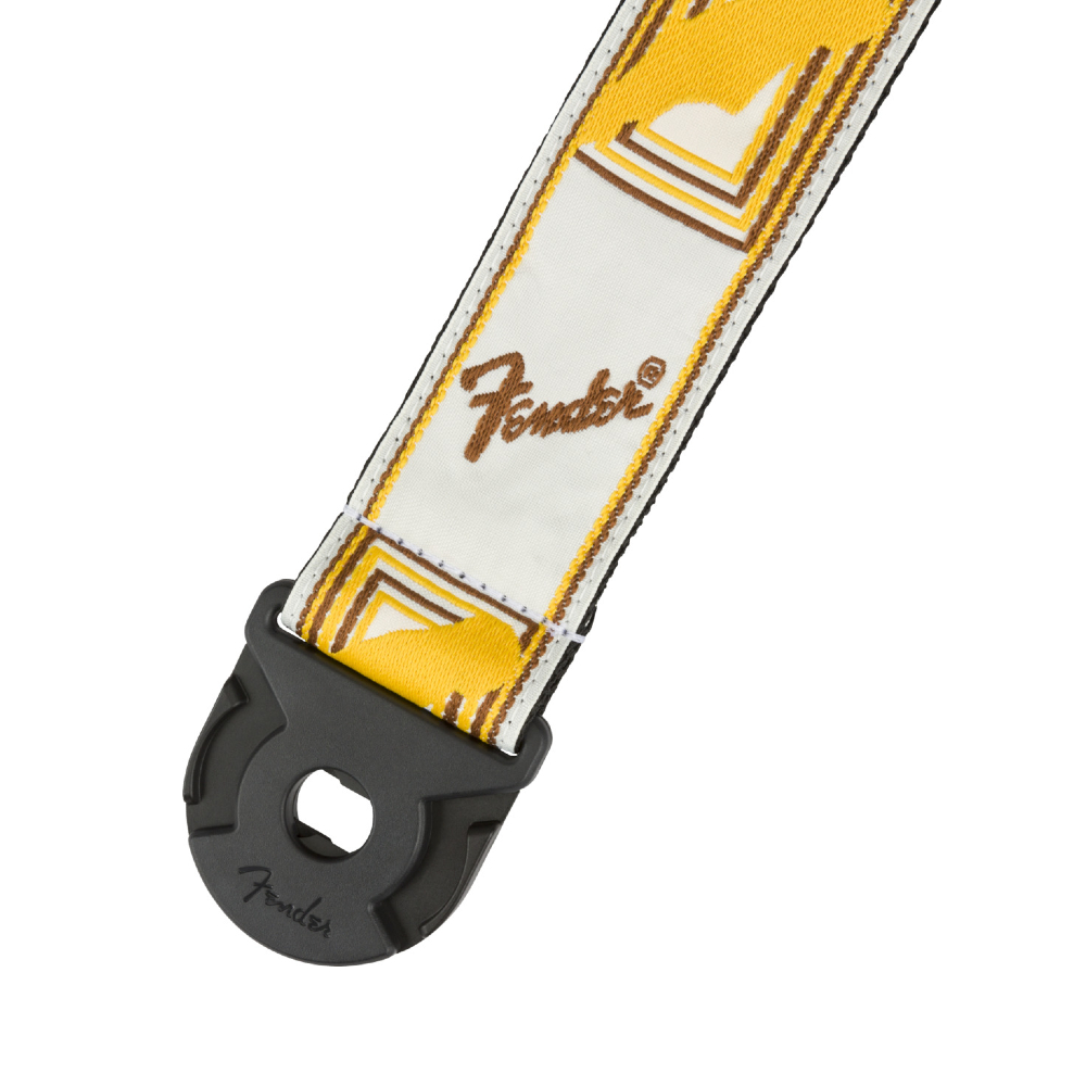 Fender Quickgrip Mono Guitar Strap - White/Yellow/Brown (990629005)