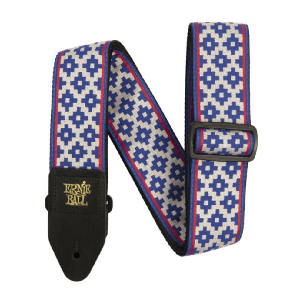 Ernie Ball Polypro Jacquard Guitar Strap (Blue Crux)