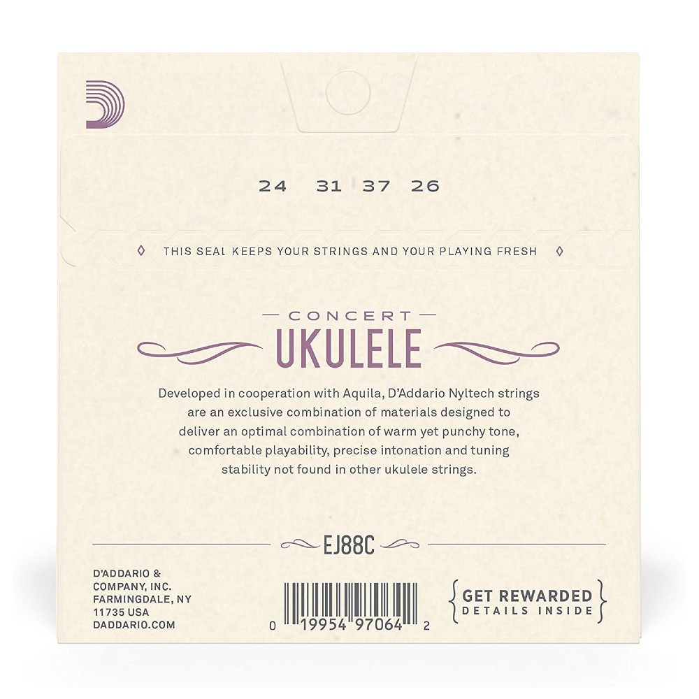 D'Addario EJ88C Nyltech Ukulele Strings