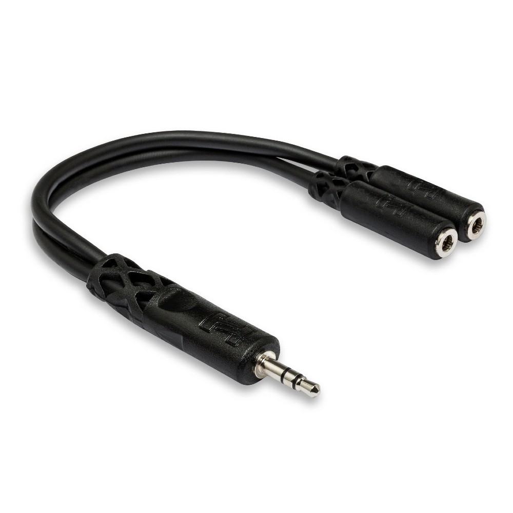 Hosa YMM-232 TRS to Dual Y Cable  3.5 mm TRSF 