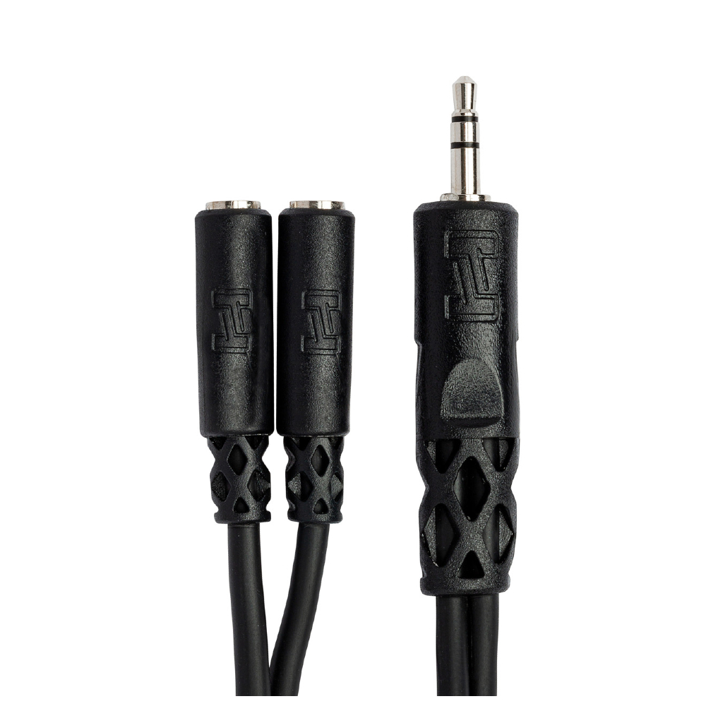 Hosa YMM-232 TRS to Dual Y Cable  3.5 mm TRSF 