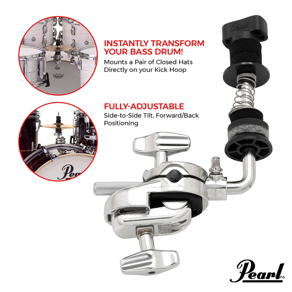 Pearl CLA-130 Bass Drum Hoop Mount Mini Hi-hat Holder