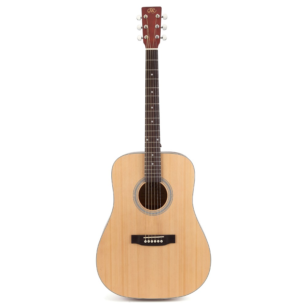 SX SD204 Dreadnought Acoustic Guitar (Natural) 