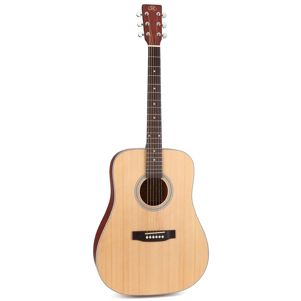 SX SD204 Dreadnought Acoustic Guitar (Natural) 