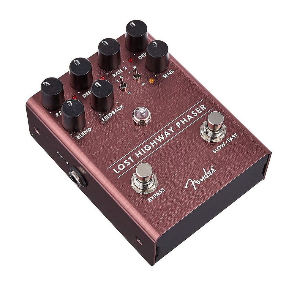 Fender Lost Highway Phaser PedalAnalog Phaser Pedal with Footswitchable Fast/Slow Speeds and Waveform Toggle Switch (234544000)