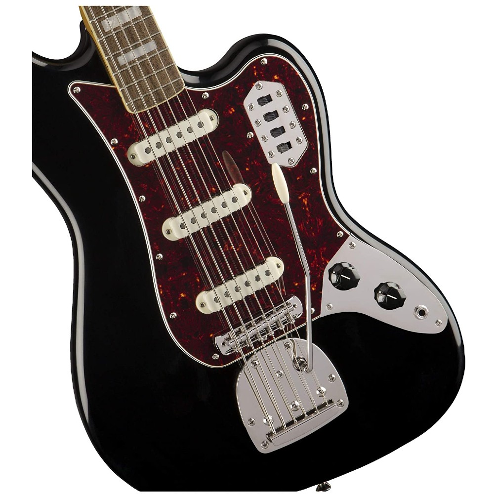 Squier by Fender Classic Vibe Bass VI 6-String Bass Guitar Laurel in Black (0374580506)