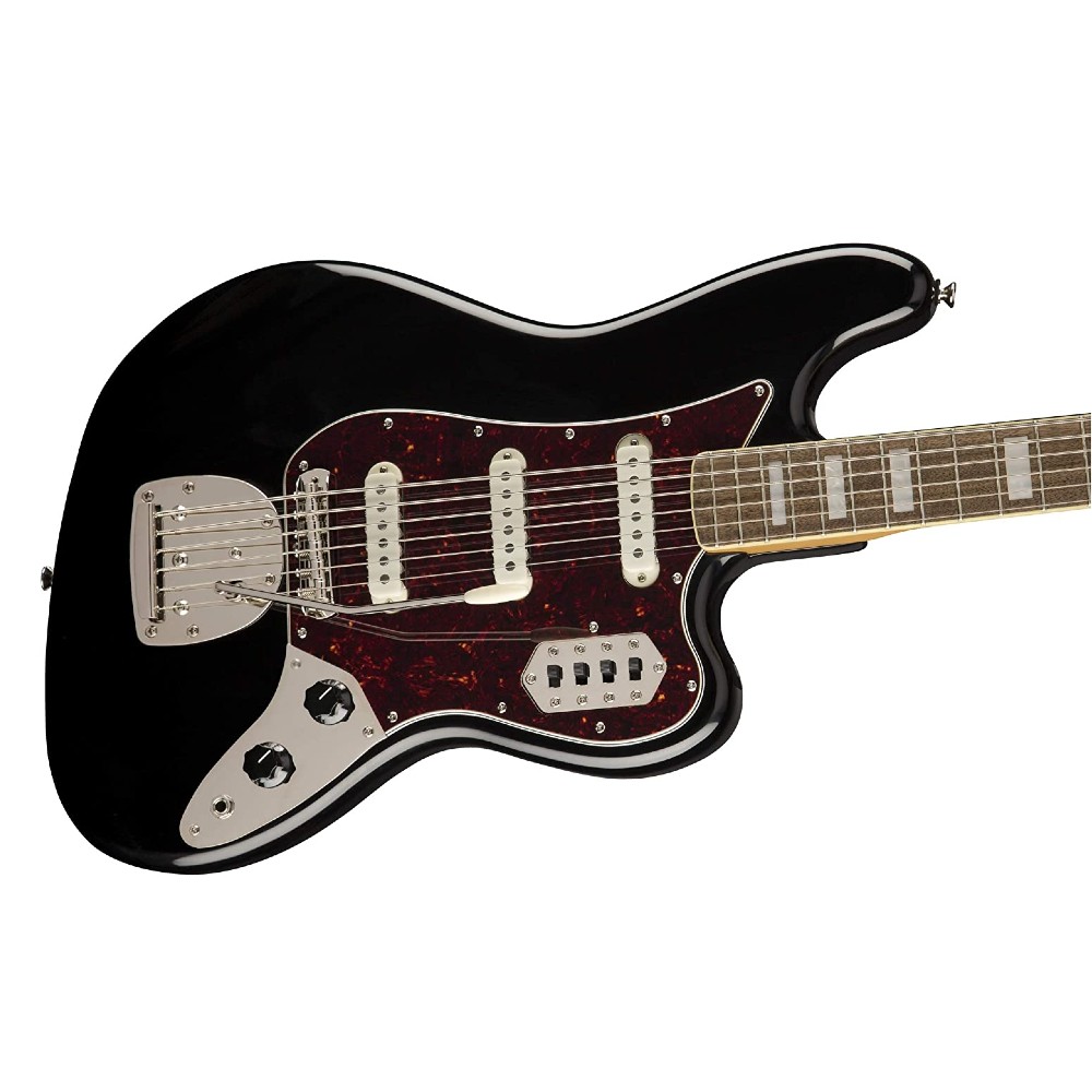 Squier by Fender Classic Vibe Bass VI 6-String Bass Guitar Laurel in Black (0374580506)