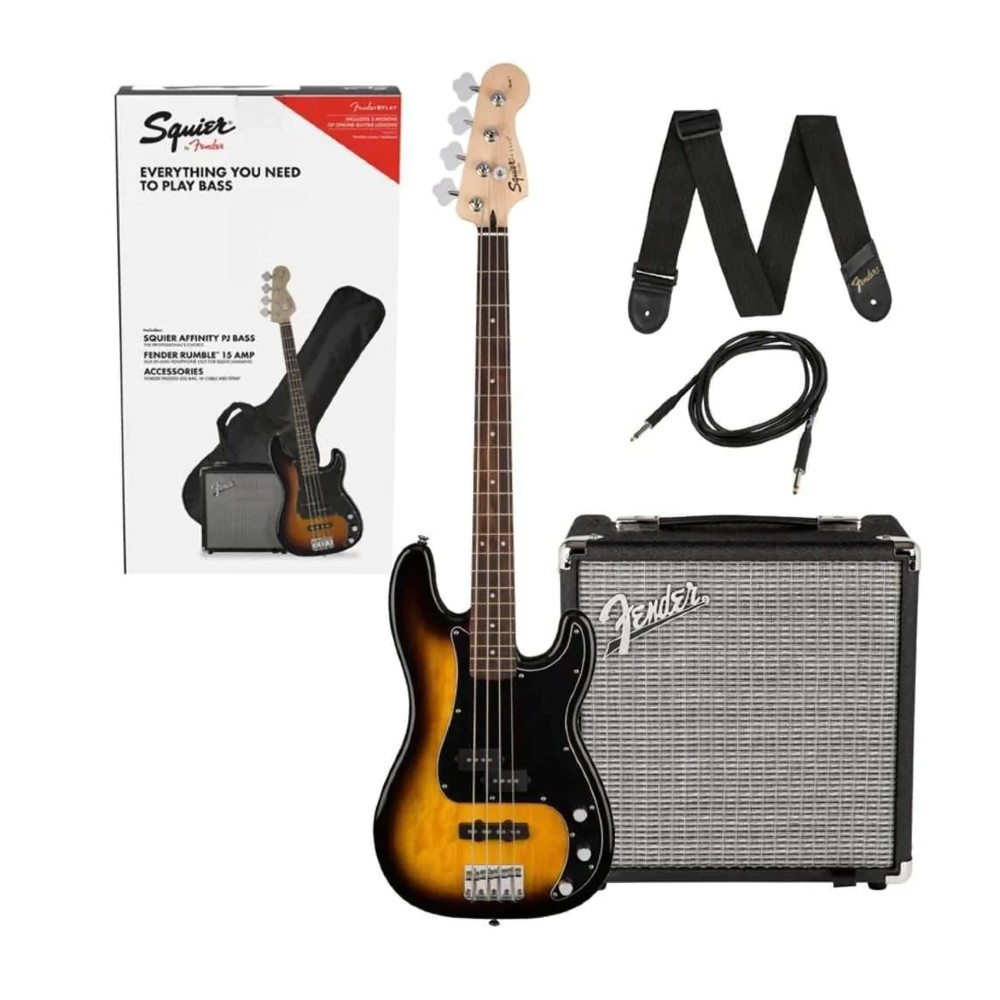 Squier by Fender Affinity Series Precision Bass PJ Pack - Brown Sunburst (371982632)