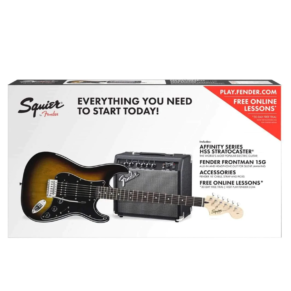 Squier by Fender Affinity Series Precision Bass PJ Pack - Brown Sunburst (371982632)