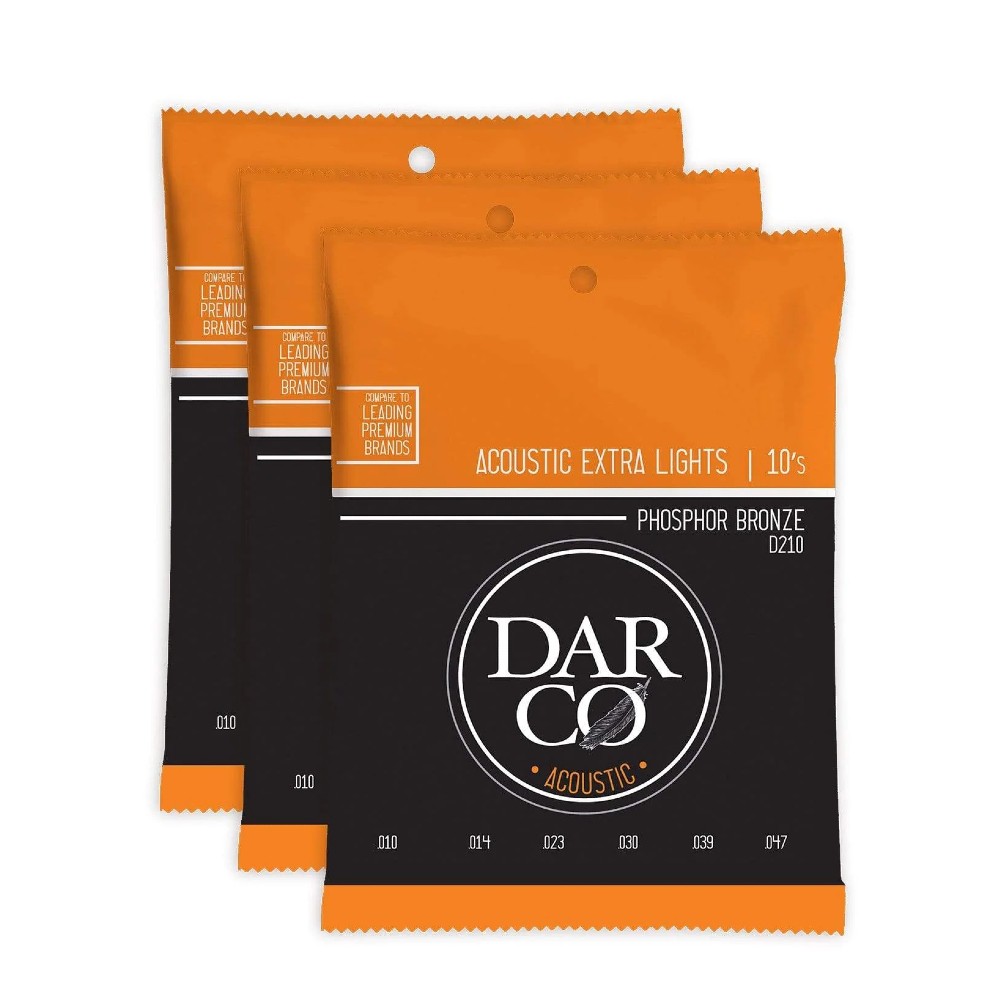 Martin & Co. Darco D510 80/20 Bronze Acoustic Guitar Strings Extra Light 10-47