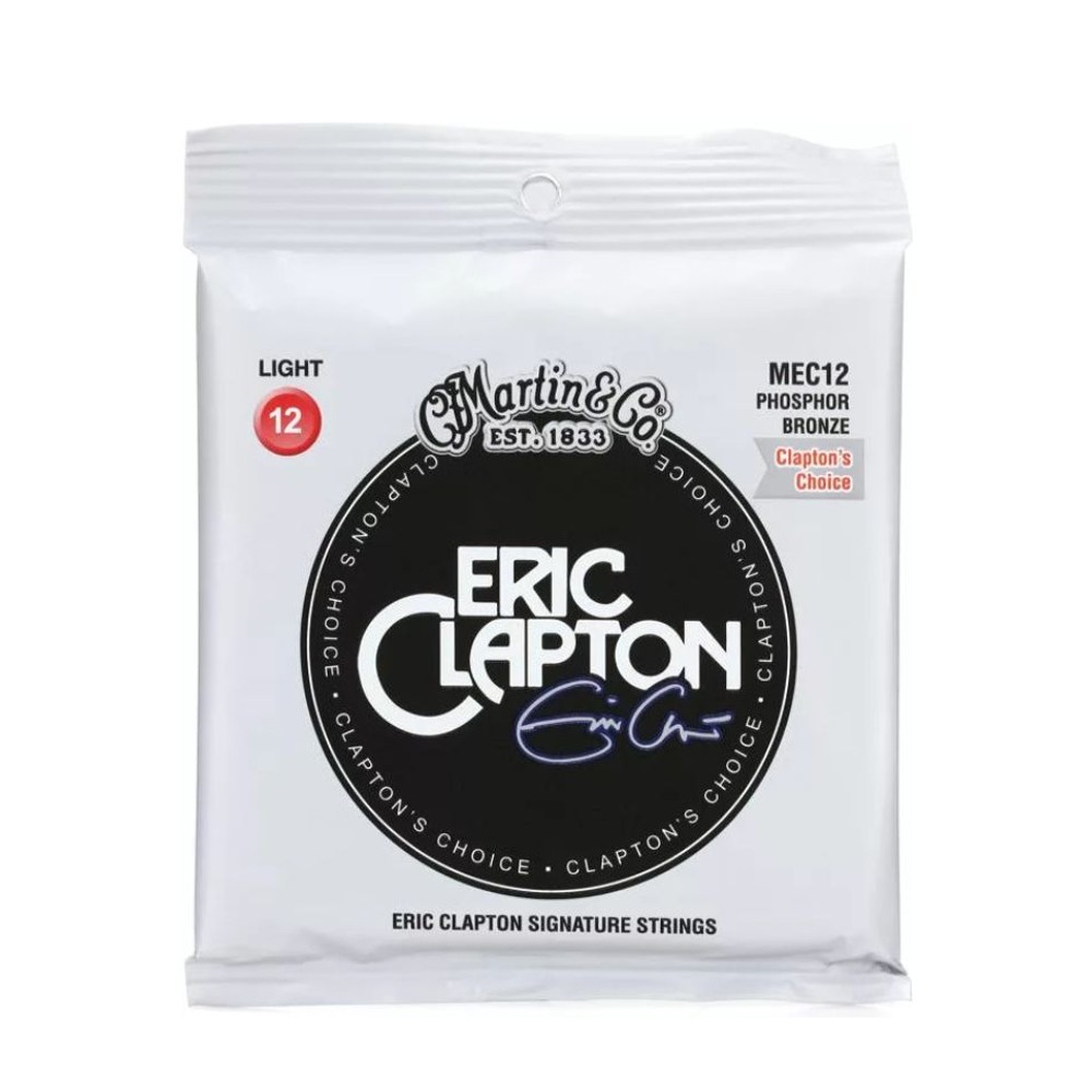 Martin & Co. MEC12 Eric Clapton's Choice Acoustic Guitar Strings Light Gauge (12-54)