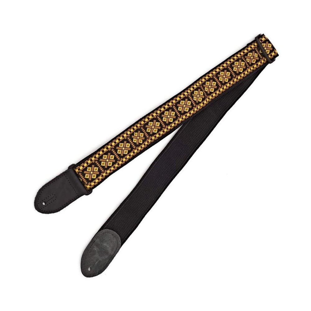 Gretsch G Brand Guitar Strap - Diamond End Black (9220060103)