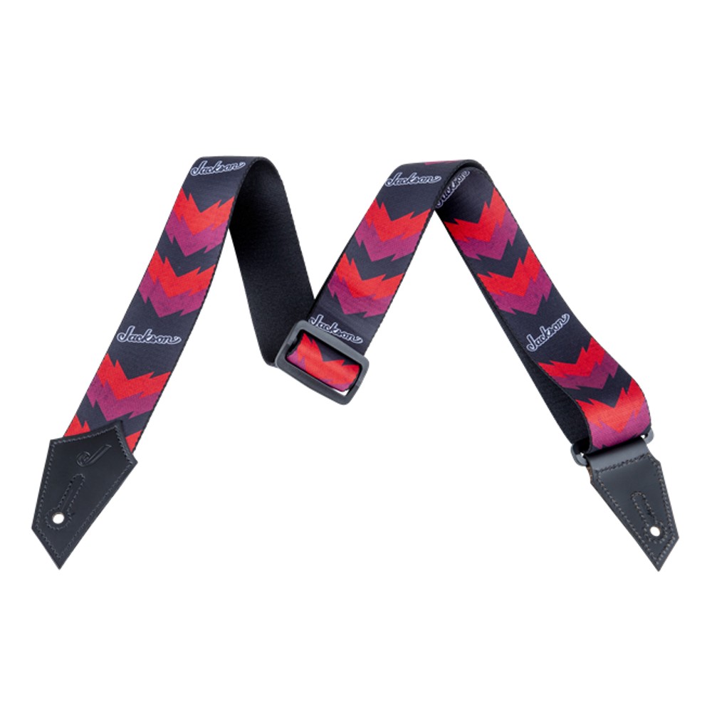 Jackson Double V Guitar Strap - Black/Red (2993258002)