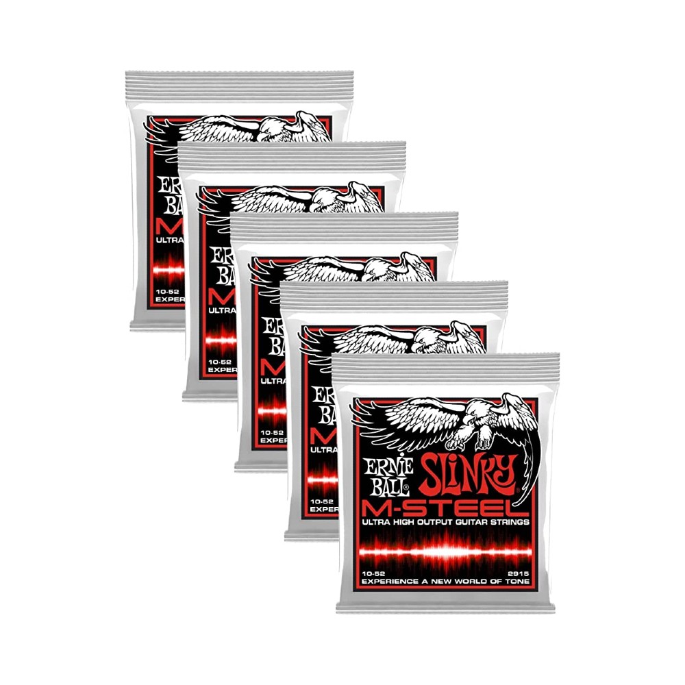 Ernie Ball 2915 Slinky M-Steel Electric Guitar Strings (10-52)