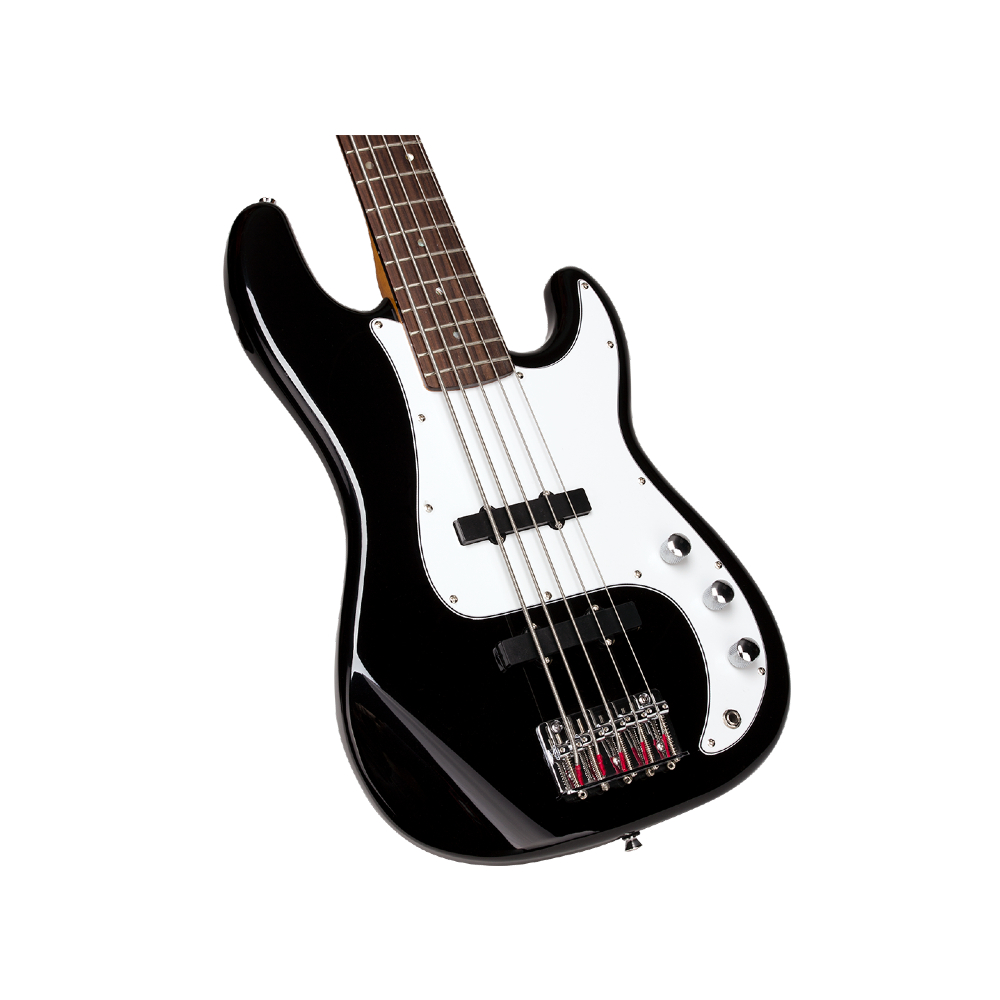 SX SPB62+/5/BK 5 String PB Bass Guitar (Black)