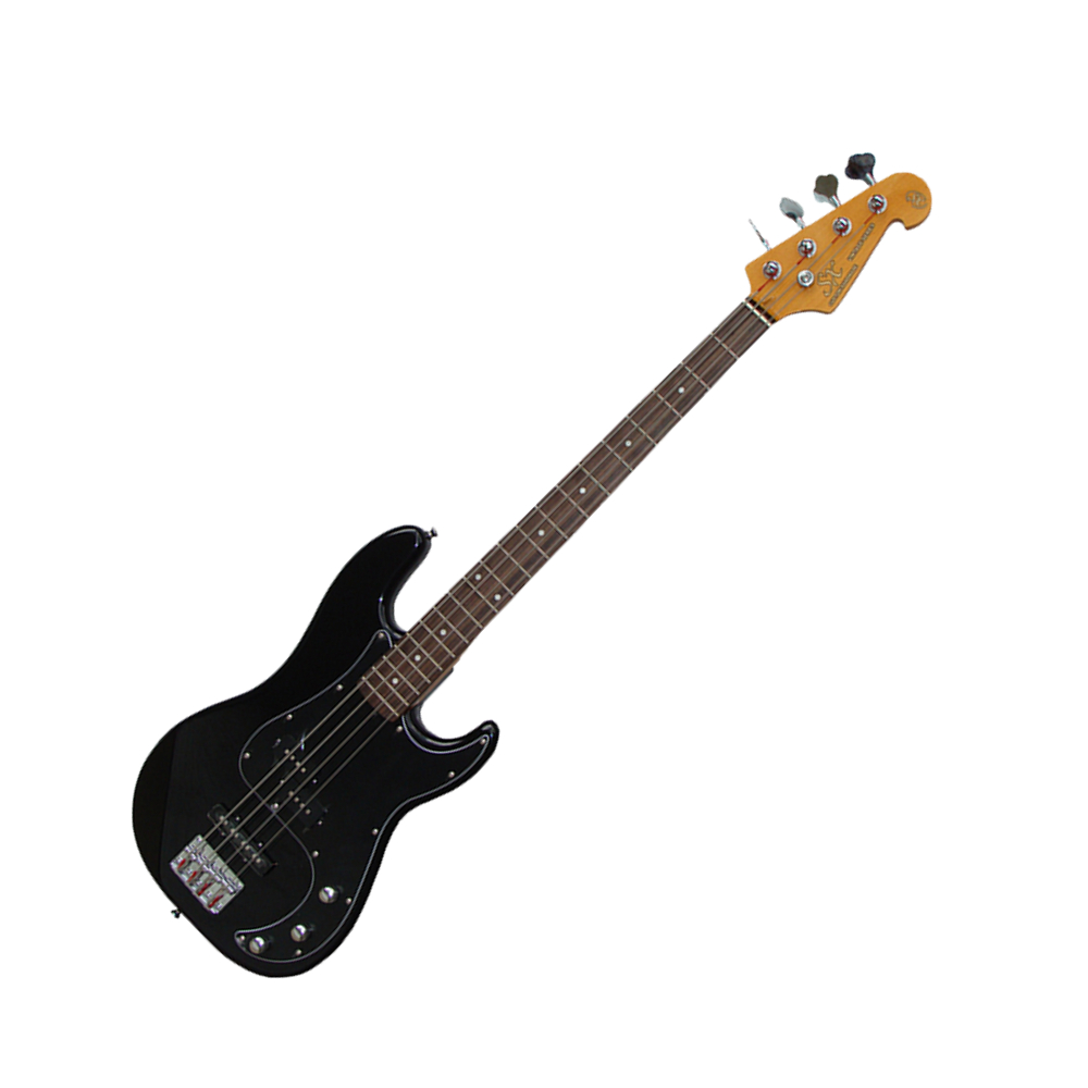 SX SPJ62+/BK PJ Electric Bass Guitar (Black)