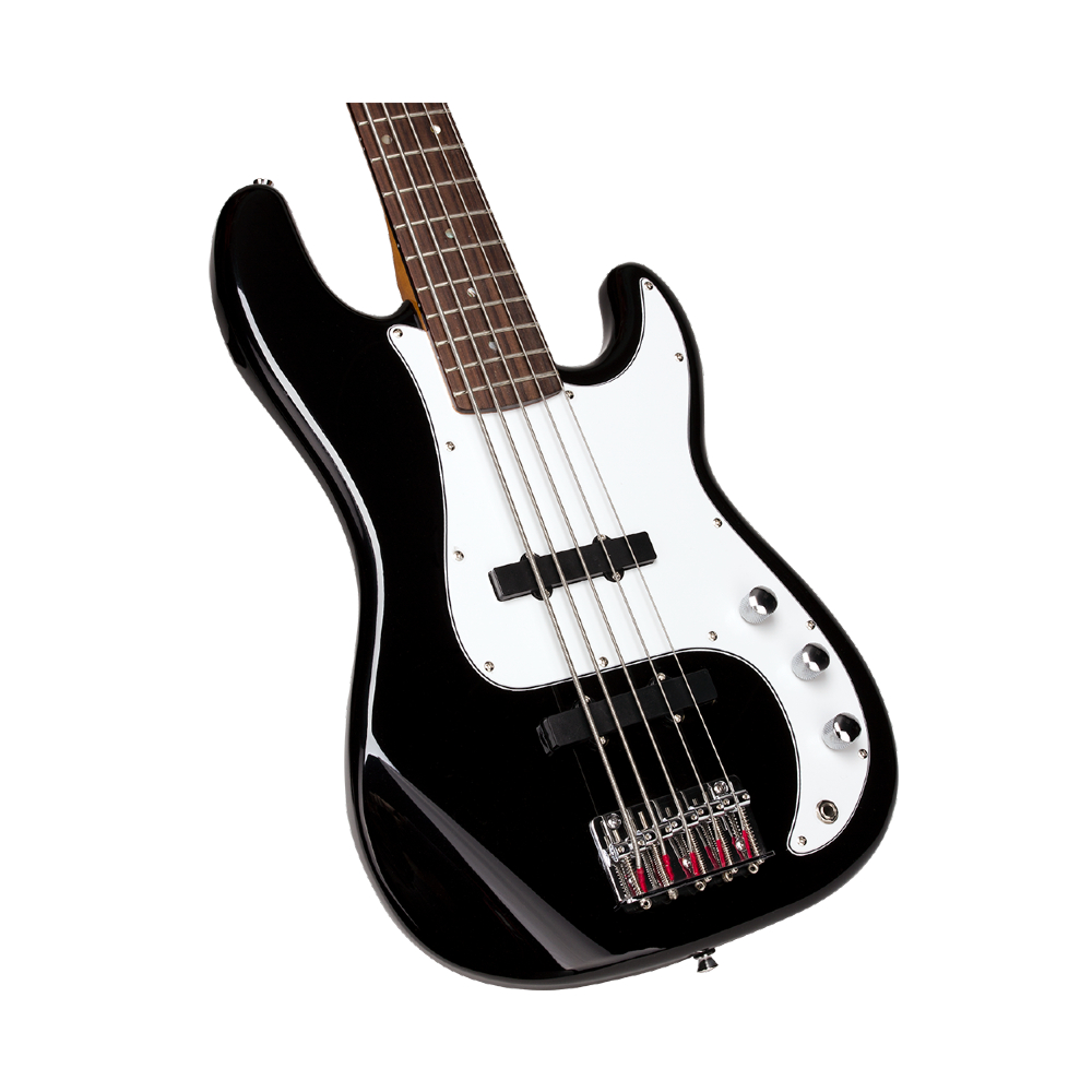 SX FJB62+5 5-String Bass Guitar (Black)