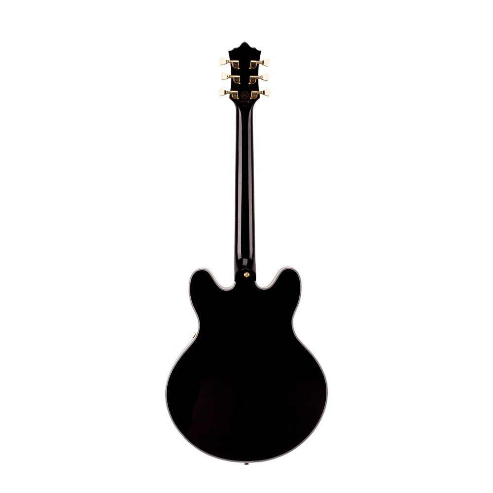 SX GG5/CUS/BK Semi Hollow Acoustic-Electric Guitar (Black)