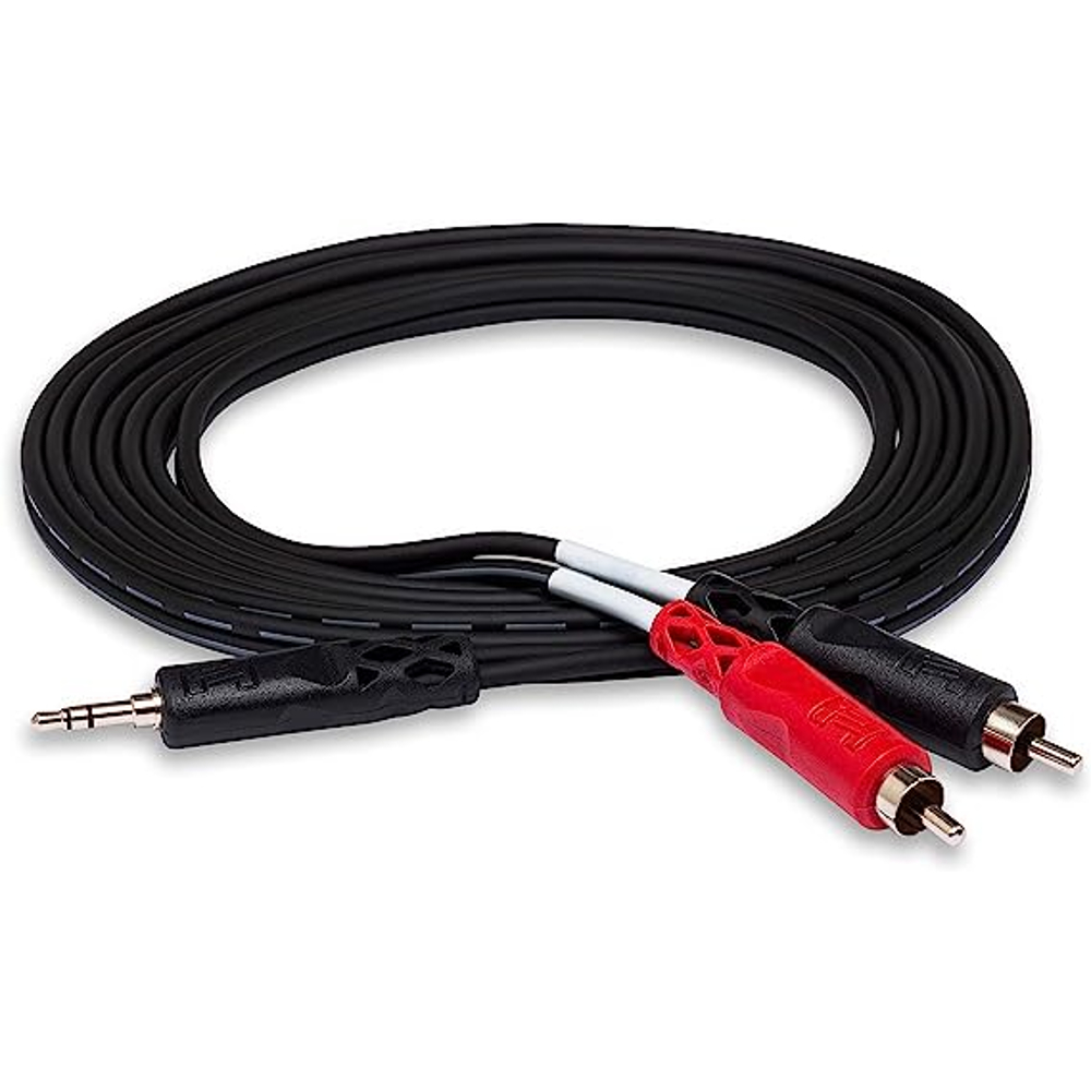 Hosa CMR-203Y 3.5 TRS RA-RCA Cable (3ft.)