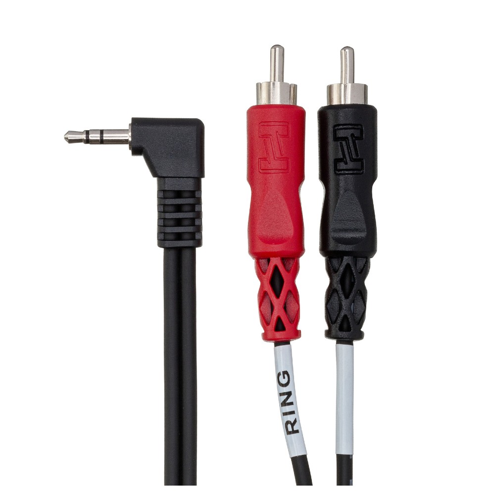 Hosa CMR-203Y 3.5 TRS RA-RCA Cable (3ft.)