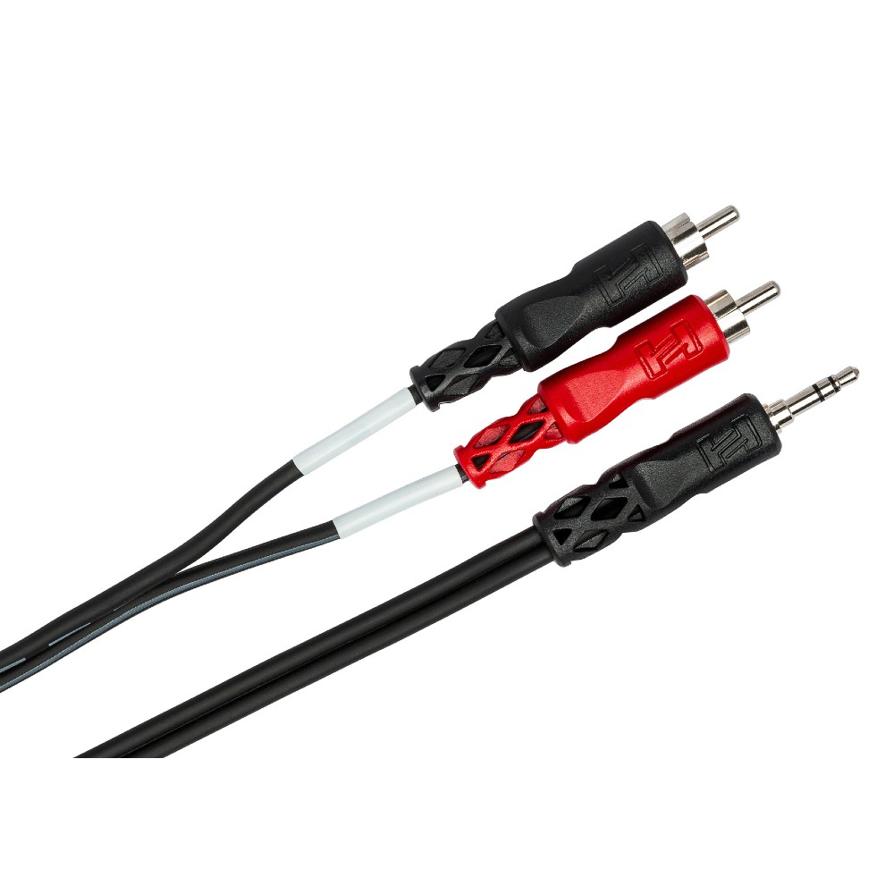 Hosa CMR-203Y 3.5 TRS RA-RCA Cable (3ft.)