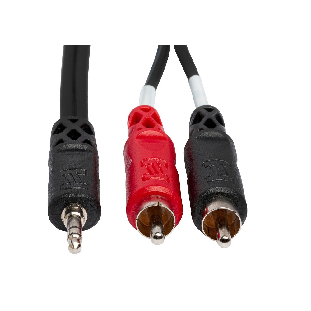 Hosa CMR-203Y 3.5 TRS RA-RCA Cable (3ft.)