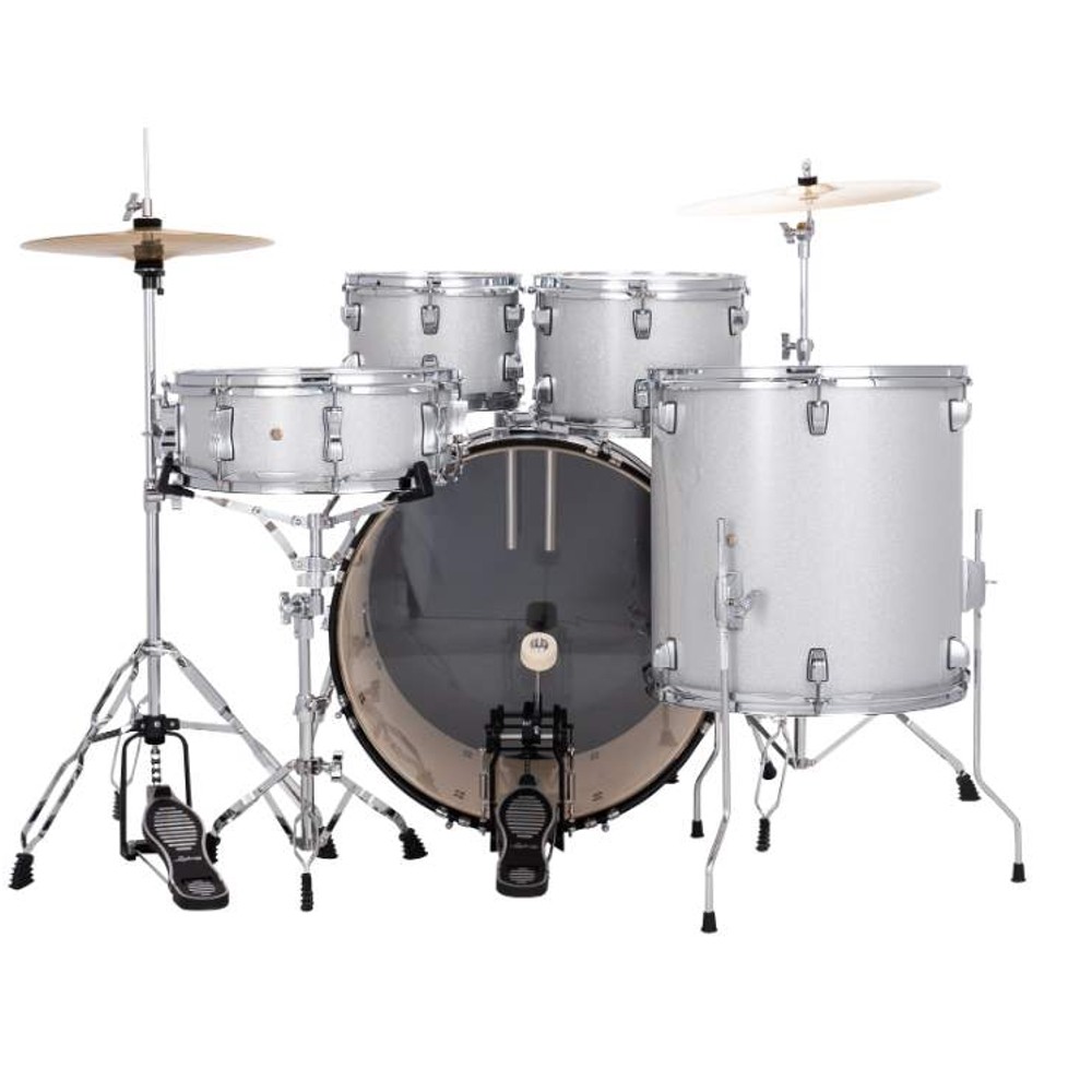 Ludwig LC19015DIR Accent Fuse 5-Piece Drum Set (Silver Sparkle)