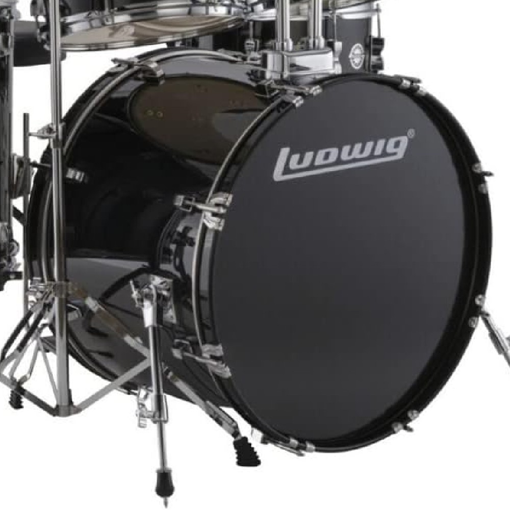 Ludwig LC19011DIR Accent Fuse 5-piece Drum Set (Black Sparkle)