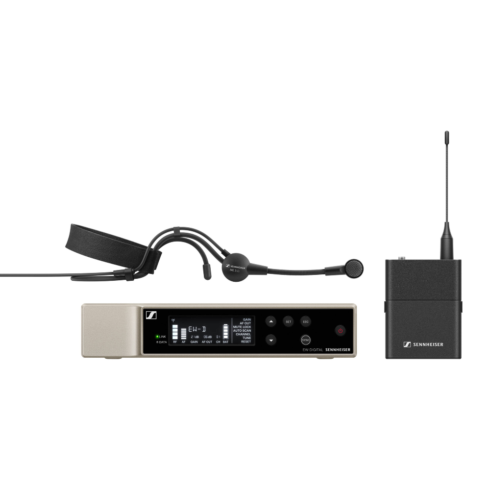 Sennheiser EW-D ME3 SET (R1-6) Digital Wireless Headworn Cardioid Headset Microphone System
