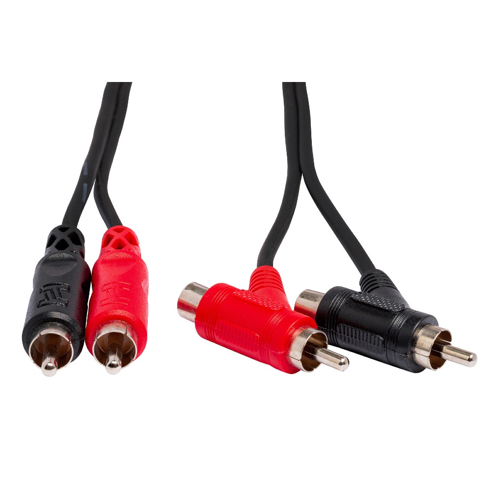 Hosa CRA-201PB Dual Cable Piggyback RCA Connector (1m.)