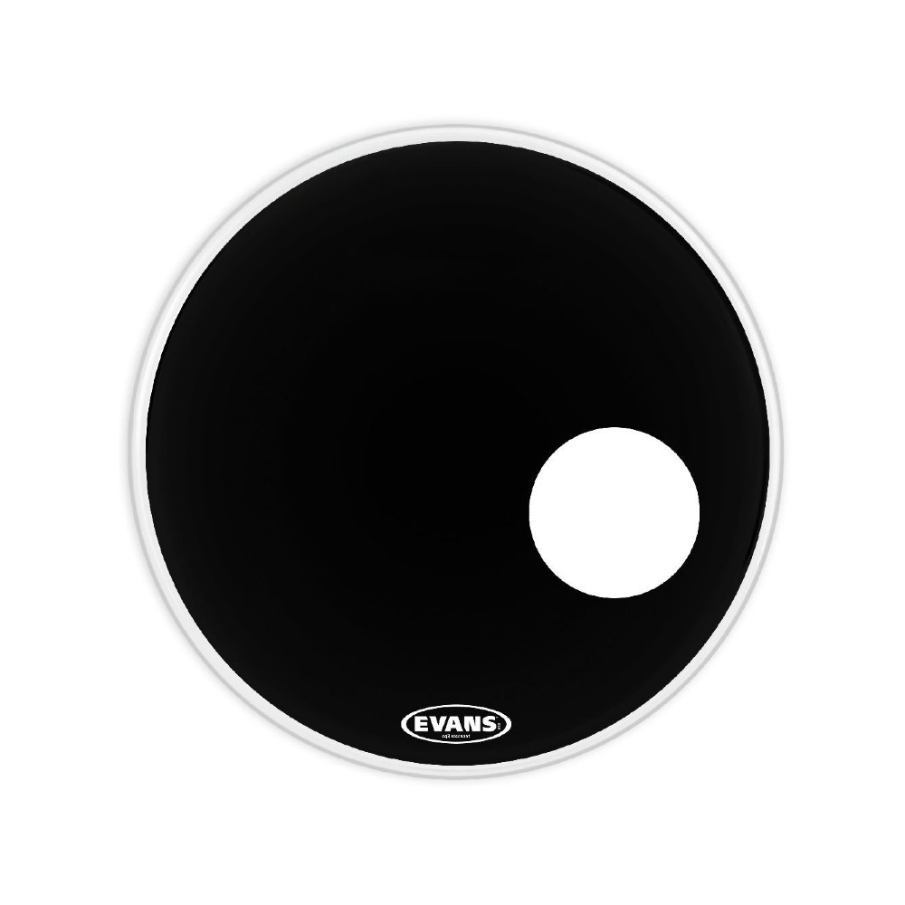 Evans Black 22-inch Resonant Bass Drum Head (BD22RB EQ3)