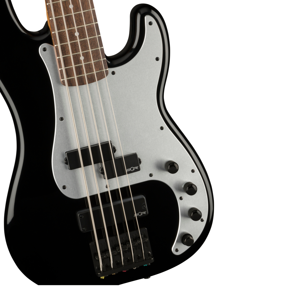 Squier by Fender Contemporary Active Precision Bass PH V Bass Guitar - Black (370491506)