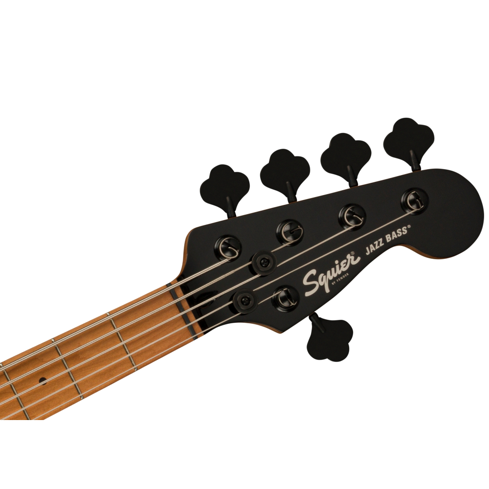 Squier by Fender Contemporary Active Jazz Bass HH V 5-String Bass Guitar - Roasted Maple Gunmetal Metallic (370461568)