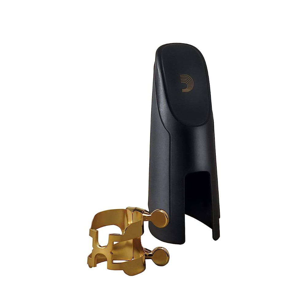 Rico HAS1G H-Ligature and Cap For Alto Sax (Gold)