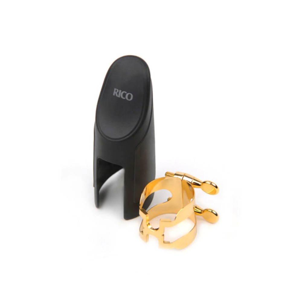 Rico HAS1G H-Ligature and Cap For Alto Sax (Gold)