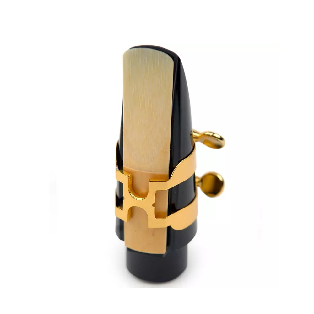 Rico HAS1G H-Ligature and Cap For Alto Sax (Gold)