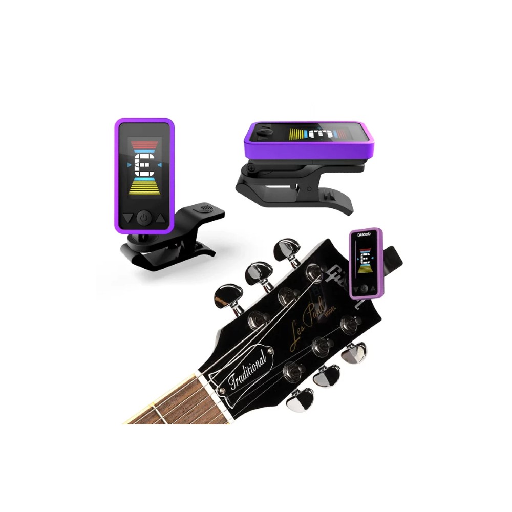 D'Addario Planet Waves PW-CT-17PR Eclipse Clip-on Guitar Tuner (Purple)