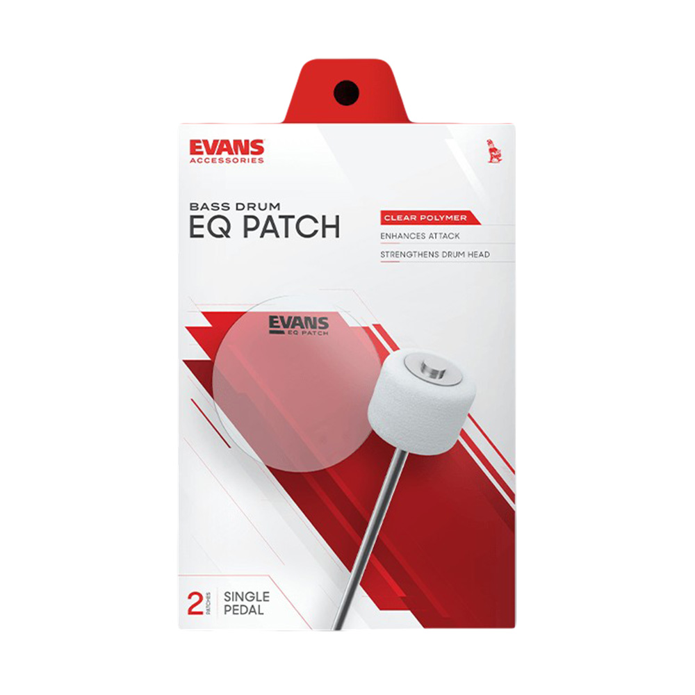 Evans Single Pedal Patch - Clear Plastic (EQPC1)