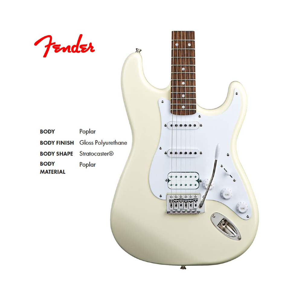 Squier by Fender Bullet Stratocaster SSS Right Handed - Artic White (370001580)