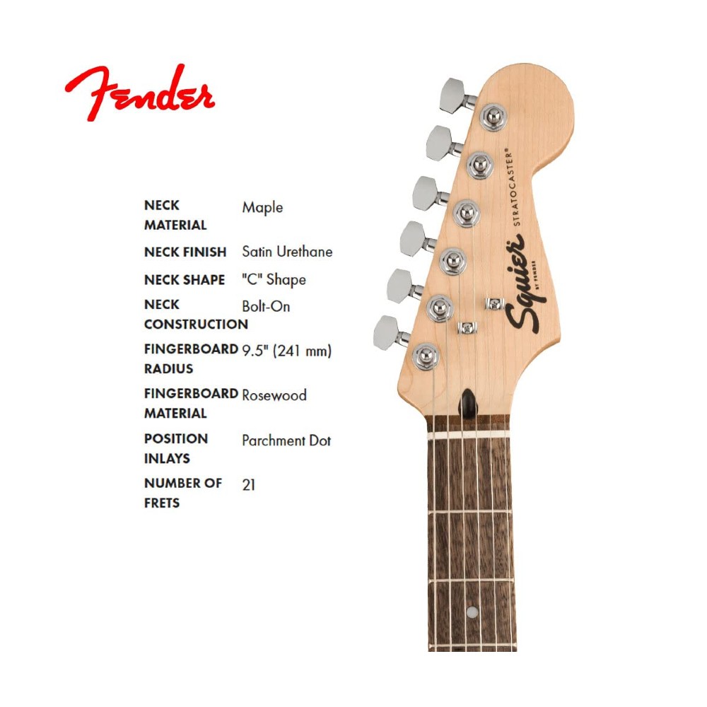 Squier by Fender Bullet HSS Stratocaster - Black (370005506)