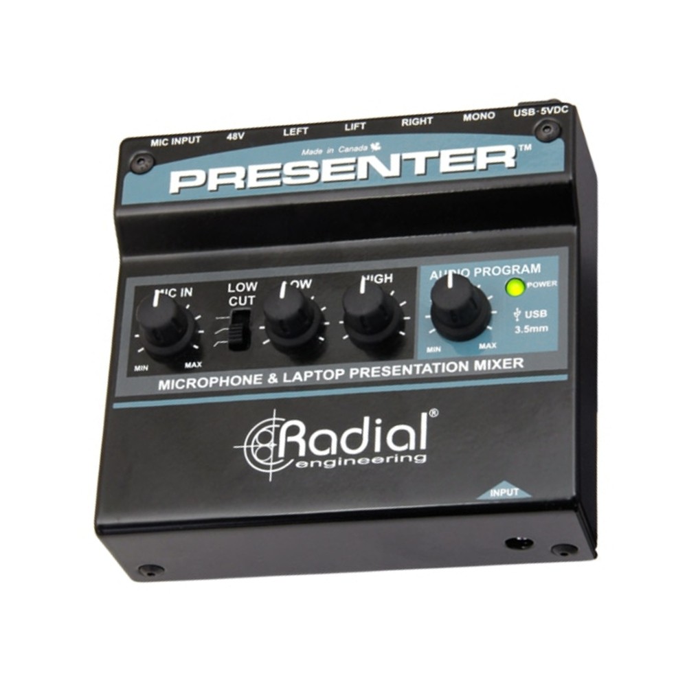 Radial Presenter Mic and Laptop Presentation Mixer