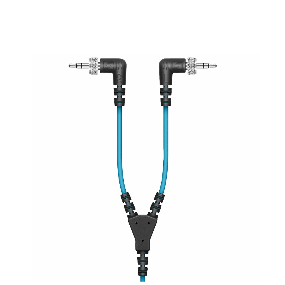 Sennheiser CL 35-Y Dual Locking 3.5mm TRS Male to 3.5mm TRS Male Coiled Y-Cable Audio Cable