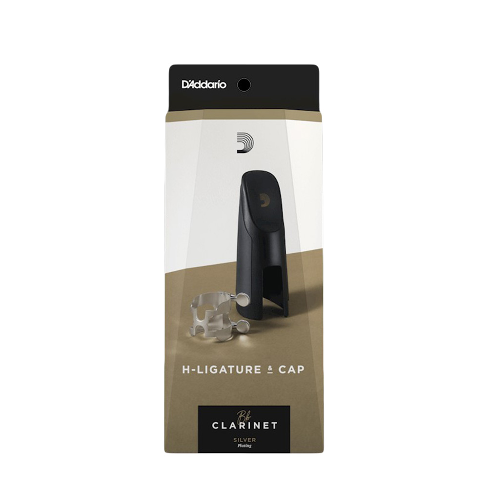 D'Addario HCL1S Silver-Plated H-Ligature and Cap for Bb Clarinet