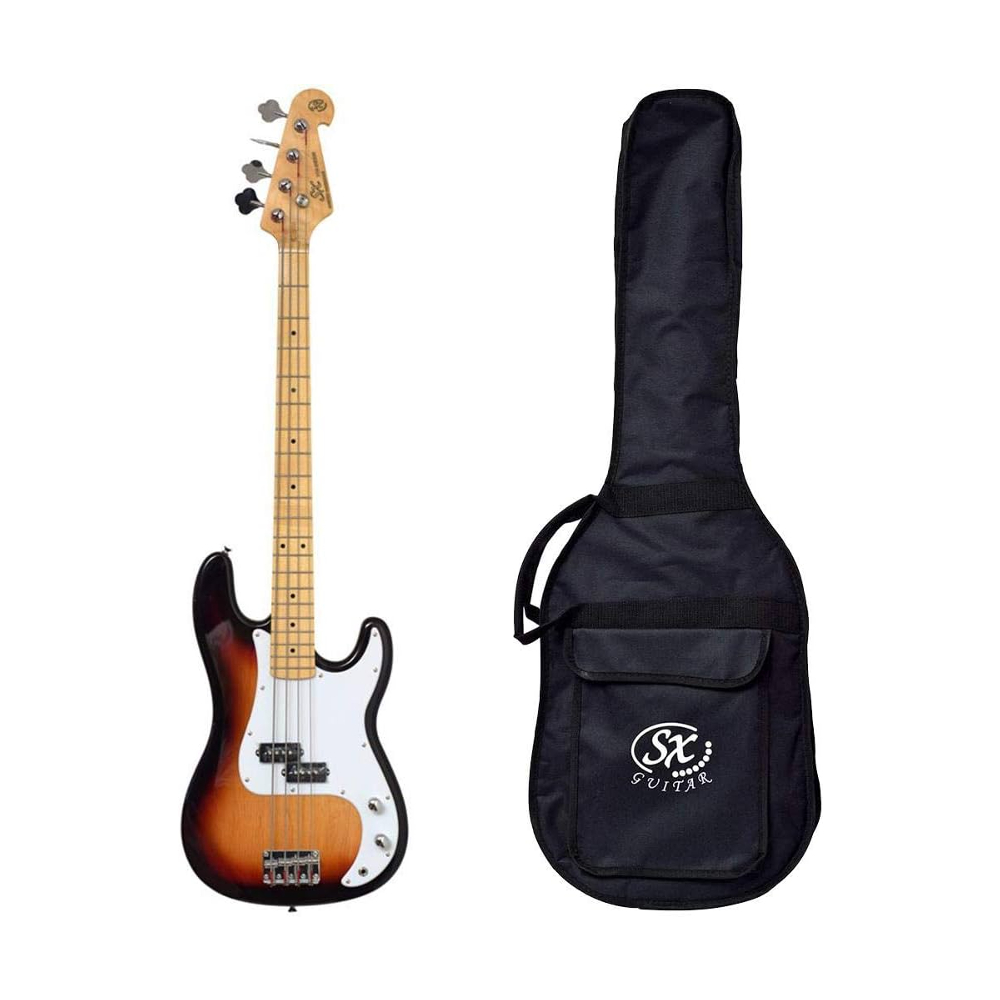 SX SBB57+/3TS PB Electric Bass Guitar (3 Tone Sunburst)