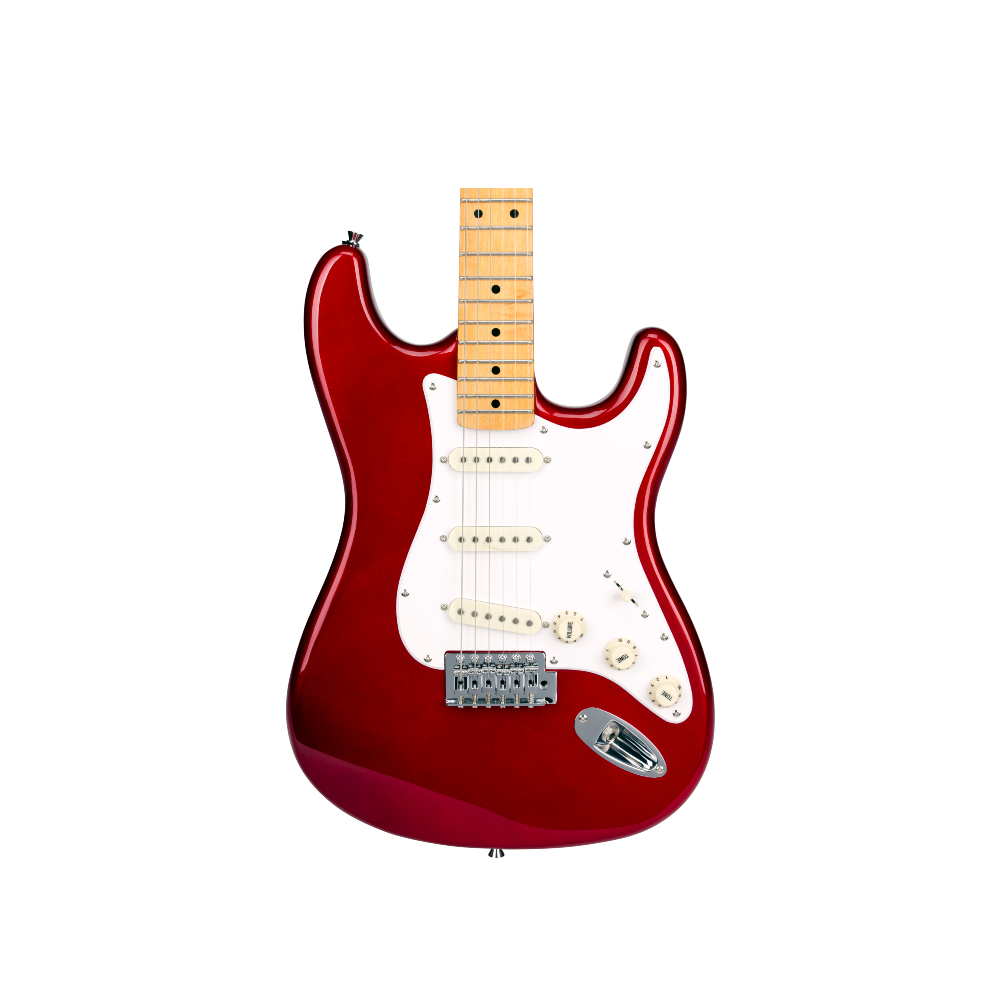 SX SST57 Strat VTG Series Electric Guitar (Candy Apple Red)