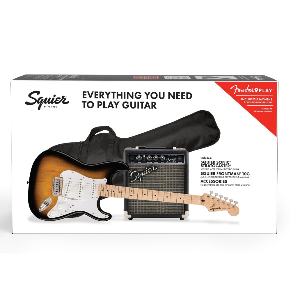 Squier by Fender Sonic Stratocaster Pack - Two Color Sunburst (371720603)