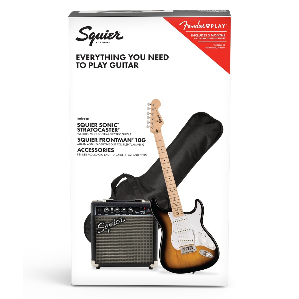 Squier by Fender Sonic Stratocaster Pack - Two Color Sunburst (371720603)