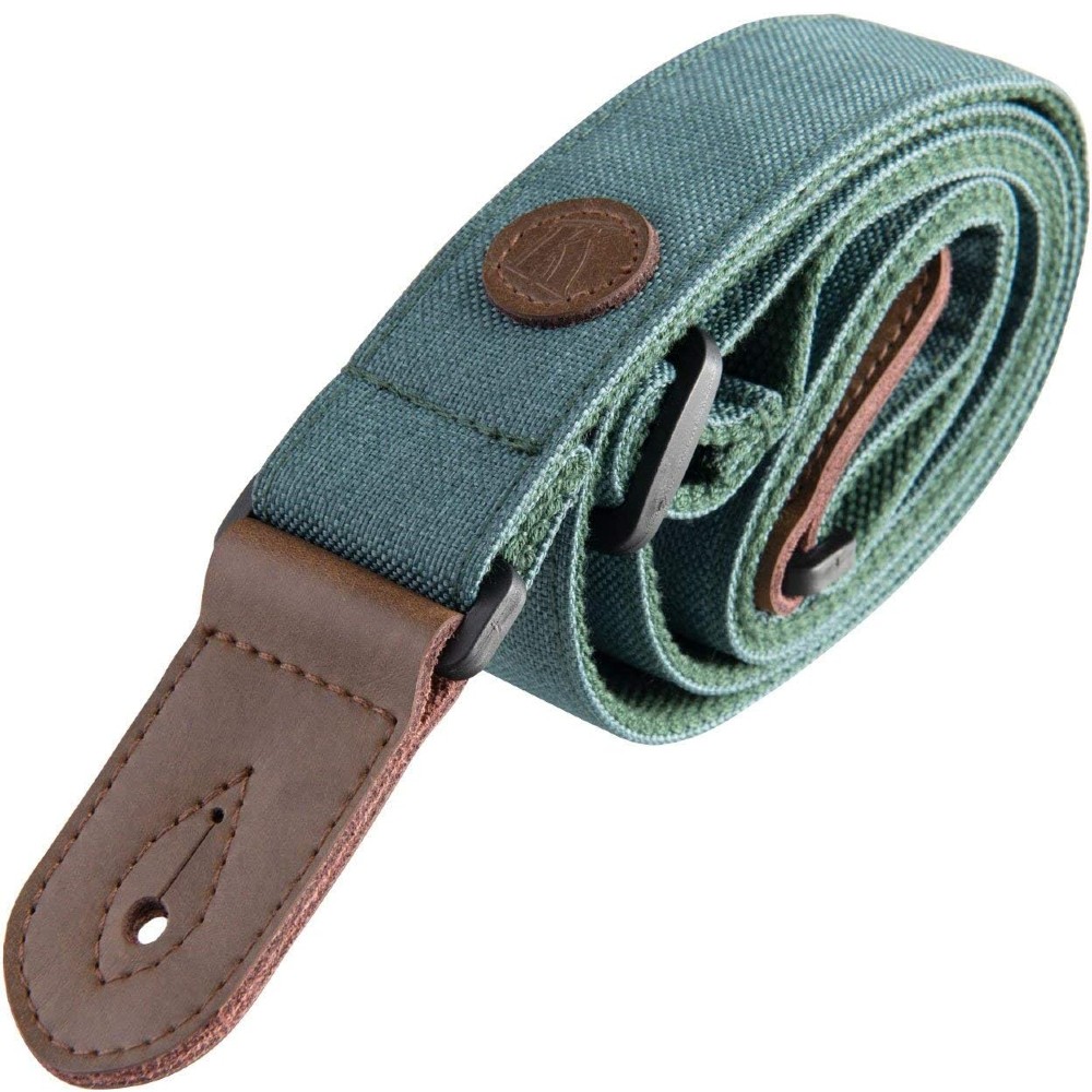 Kala Sonoma Coast Deluxe Cloth Ukelele Strap - Bodega Blue (K-DSTP-TQ)